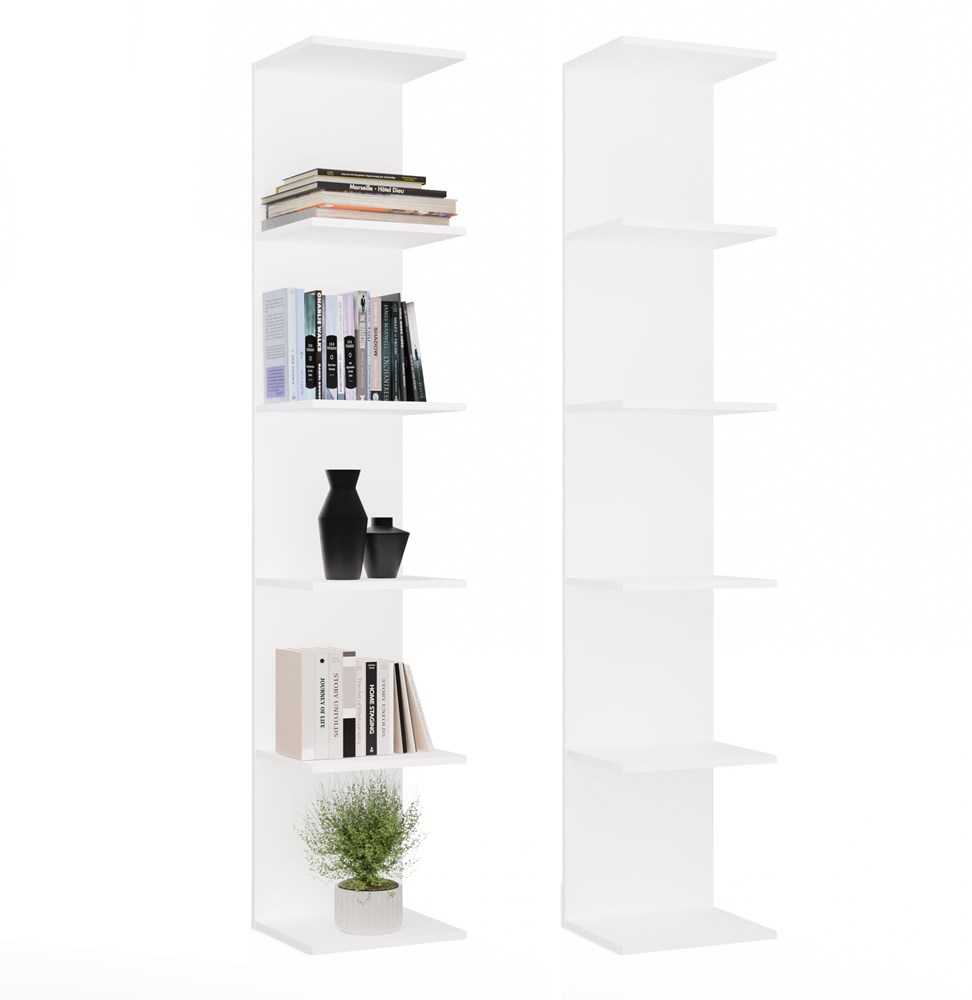Top E Shop Topeshop REGAŁ 6P Baltas Wysoki 180 Cm 6 Półek Na Książki Segregatory Do Biura Salonu