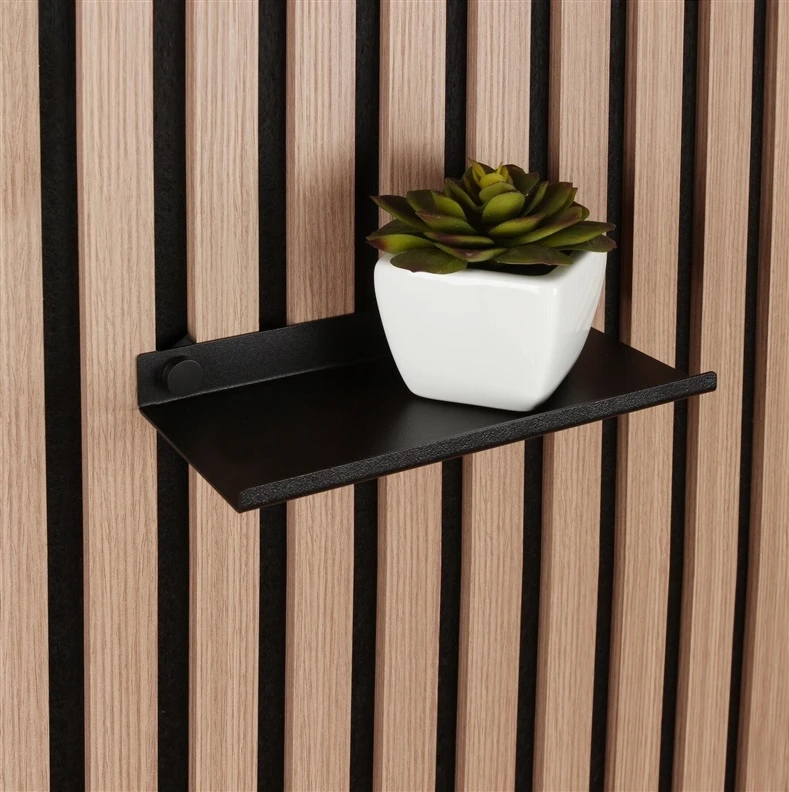 rei METAL SHELF FOR ACOUST PANELS.Juodas