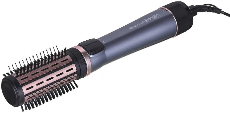 Remington Keratin Protect Rotating Air Styler | AS8810 | Keraminė šildymo sistema | Šildymo lygių skaičius 2 | 100 W | Pilkas/Juodas