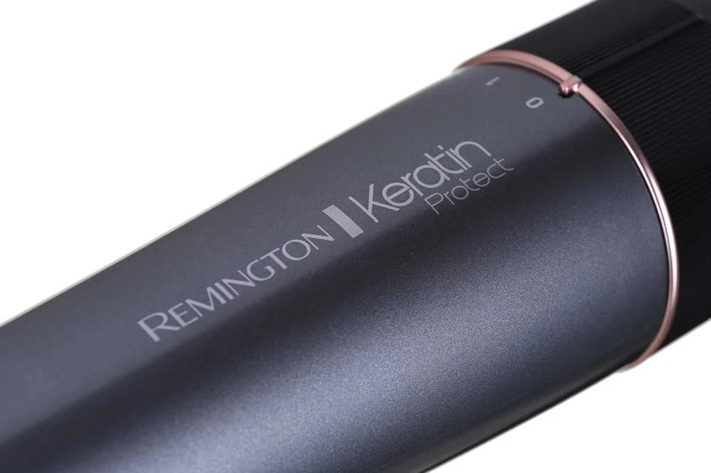 Remington Keratin Protect Rotating Air Styler | AS8810 | Keraminė šildymo sistema | Šildymo lygių skaičius 2 | 100 W | Pilkas/Juodas