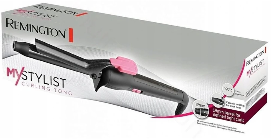 Remington CI1A119 Curling iron Warm Juodas, Rožinė 1.8 m