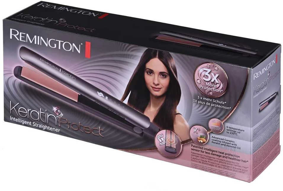 Remington | Plaukų tiesintuvas | S8598 Smartpro | Ceramic heating system | Ekranas Digital | Temperature (min) 150 °C | Temperature (max) 230 °C | Number of heating levels 5 | Pilkas