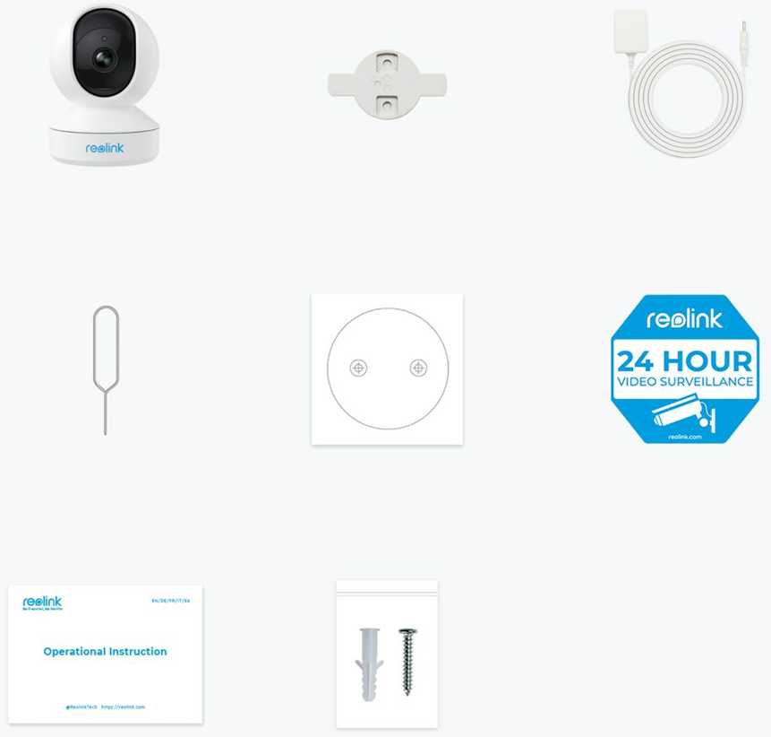 Vidinė apsaugos kamera Reolink E Series E320, baltos spalvos