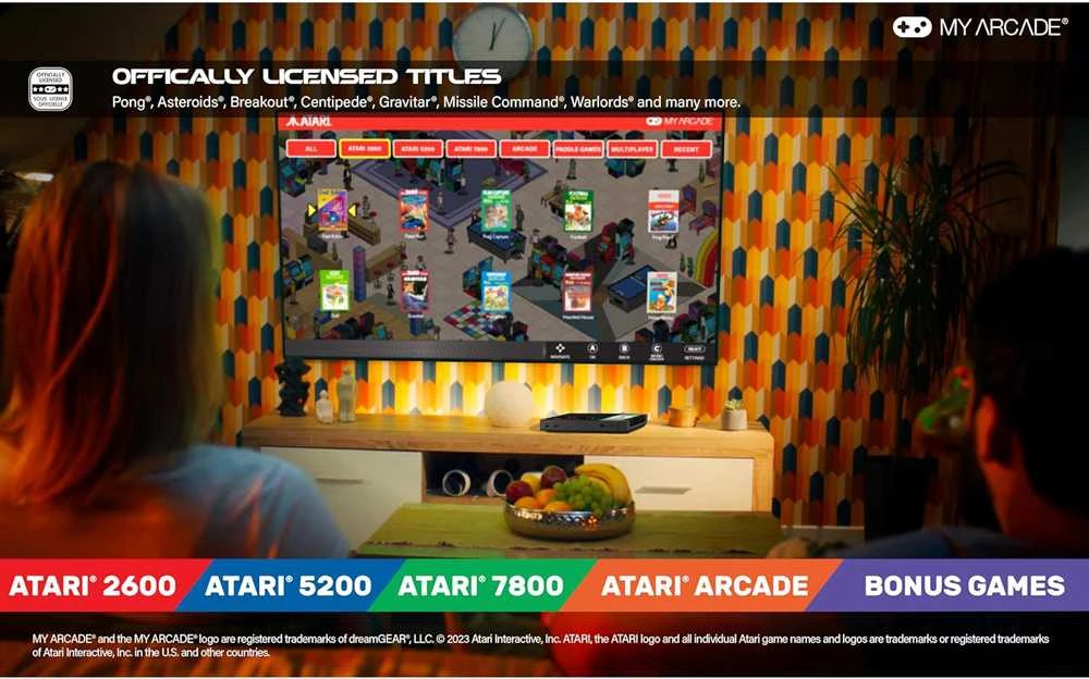 Jokomisiada MY ARCADE Mano Arcade Gamestation Pro Atari 200 žaidimai