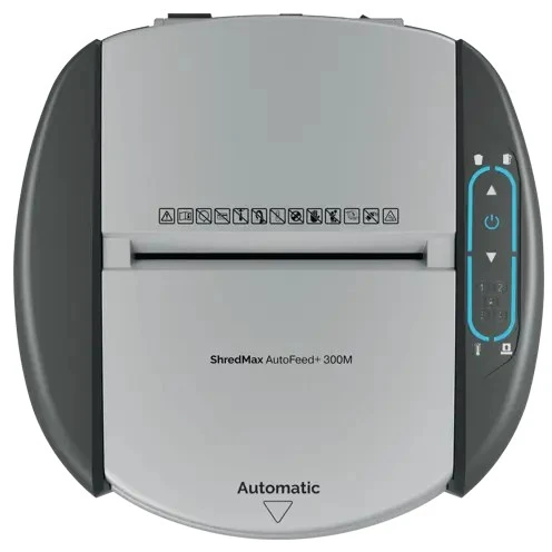 Rexel ShredMax AutoFeed+ 300M paper shredder, P5, 300 sheets, 25-litre waste bin
