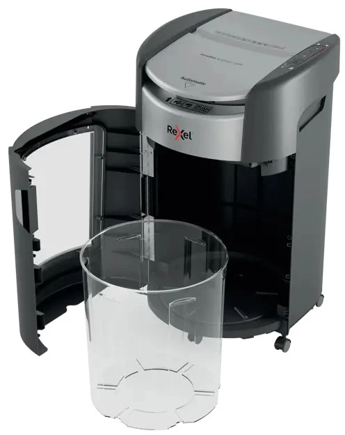 Rexel ShredMax AutoFeed+ 300M paper shredder, P5, 300 sheets, 25-litre waste bin