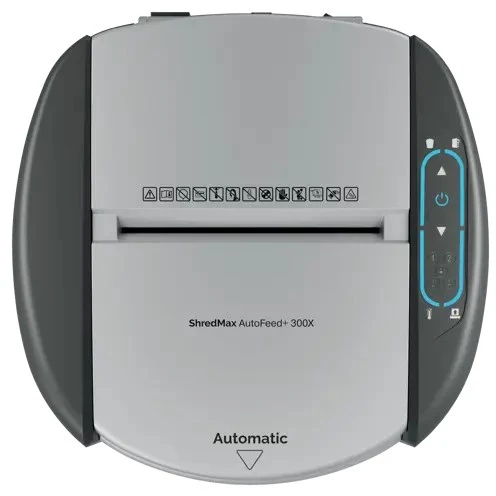 Rexel ShredMax AutoFeed+ 300X Paper Shredder, P4, 300 sheets, 25-litre waste bin