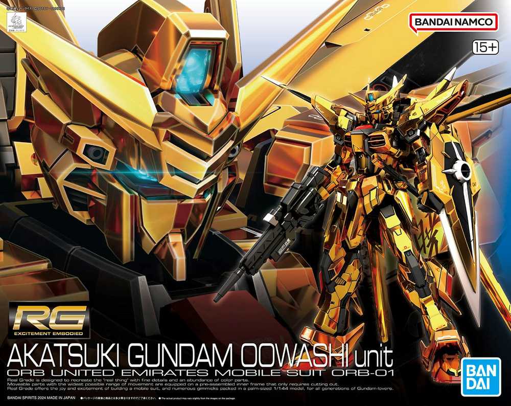 Bandai RG 1/144 AKATSUKI GUNDAM OOWASHI vienetas