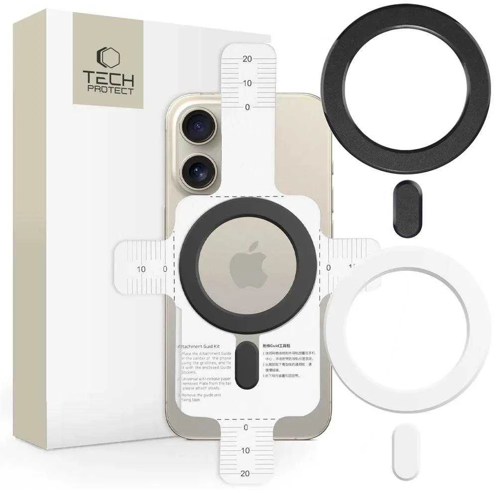 „Ring Tech-Protect MMP-100“ su „MagSafe“ (2 vnt.) – baltas ir juodas