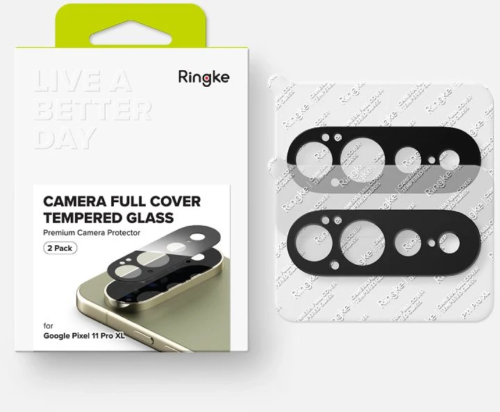 Ringke Camera Full Cover 2 vnt. for Google Pixel 11 Pro XL - Juodas