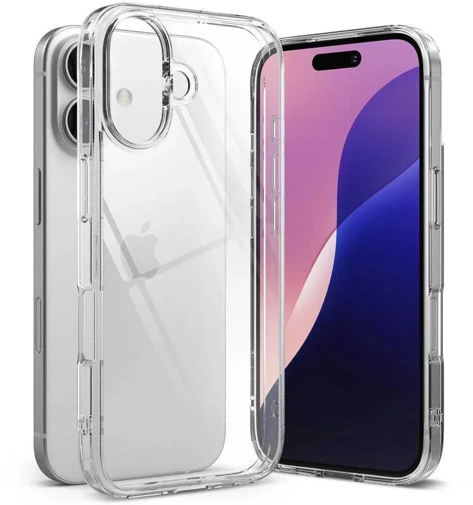 Dėklas Ringke Fusion iPhone 16 Case - skaidrus