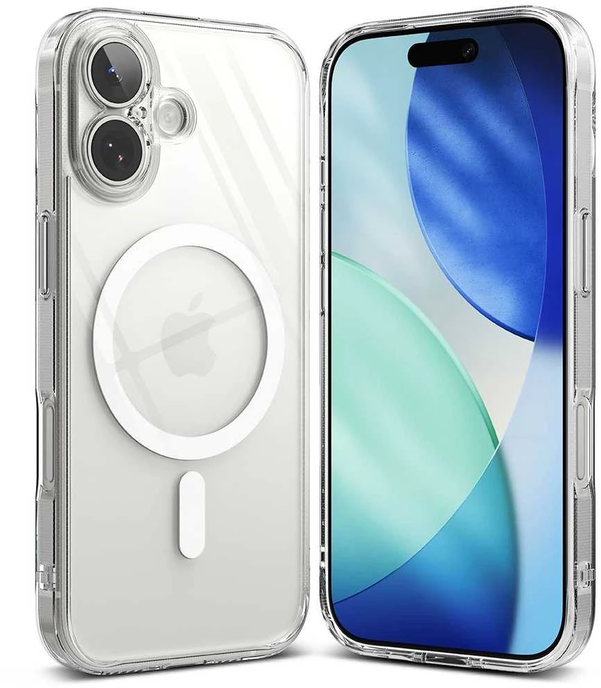 Ringke Fusion Magnetic MagSafe dėklas skirtas iPhone 17 – skaidrus