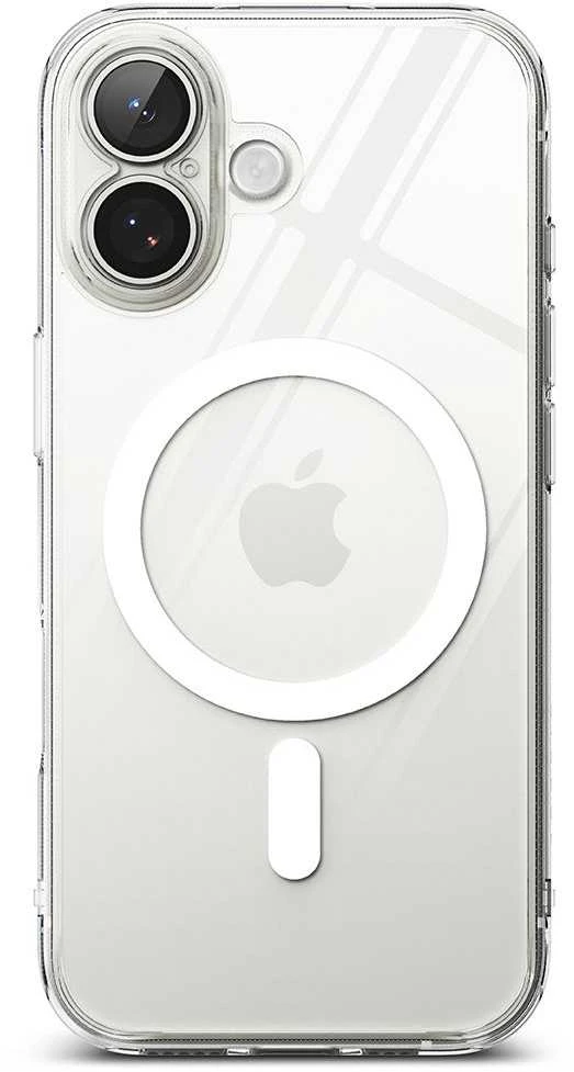 Ringke Fusion Magnetic MagSafe dėklas skirtas iPhone 17 – skaidrus