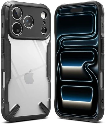Ringke Fusion X Magnetic MagSafe dėklas skirtas Apple iPhone 17 Pro Max – juodos spalvos