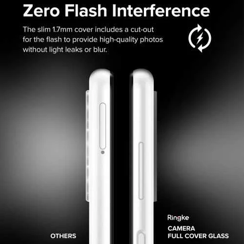 Ringke Galaxy A13 4G Camera Protector Full Cover Glass package (3 pcs) Juodas