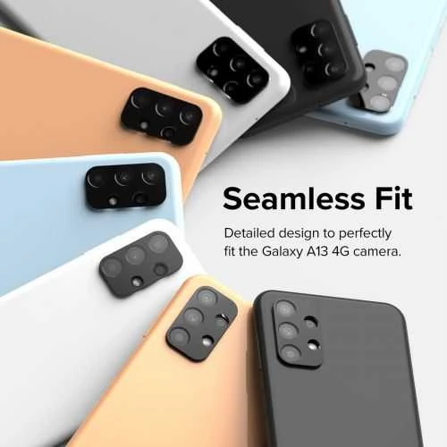 Ringke Galaxy A13 4G Camera Protector Full Cover Glass package (3 pcs) Juodas