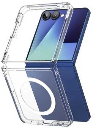 Ringke „Ring Fusion“ magnetinis „MagSafe“ dėklas „Samsung Galaxy Z Flip 7“ skydiveriui