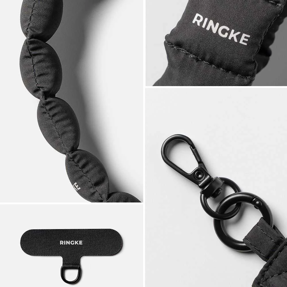 Ringke Rinkge Holder & Puffer Hand Strap Calm juoda