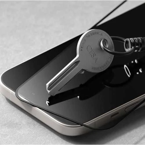Ringke iPhone 15/ 16 Screen Protector Privacy Tempered Glass 9H with installation jig Transparent