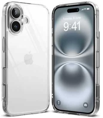 Dėklas Ringke Fusion iPhone 16 Case - skaidrus