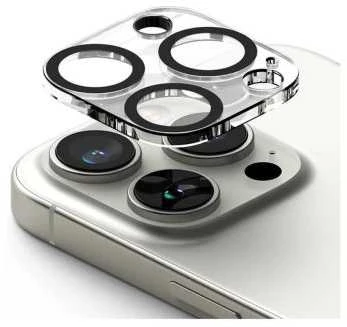 Apsauginis stiklas Apple iPhone 16 Pro / 16 Pro Max Ringke Camera Protector 2-pack Clear