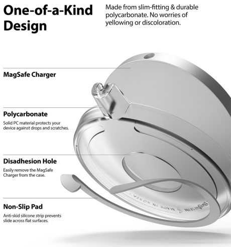 Ringke MagSafe charger Case Slim Matte Clear