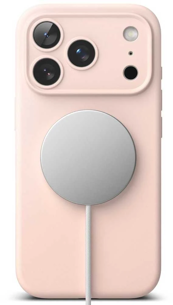 Dėklas Ringke iPhone 17 Pro Max Case Silicone Magnetic Rožinė Sand