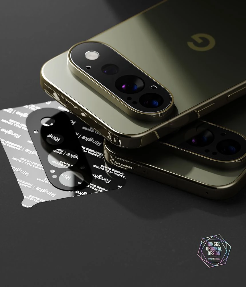 Ringke Tempered Glass Camera Full Cover 2 vnt. for Google Pixel 11 Pro - Juodas