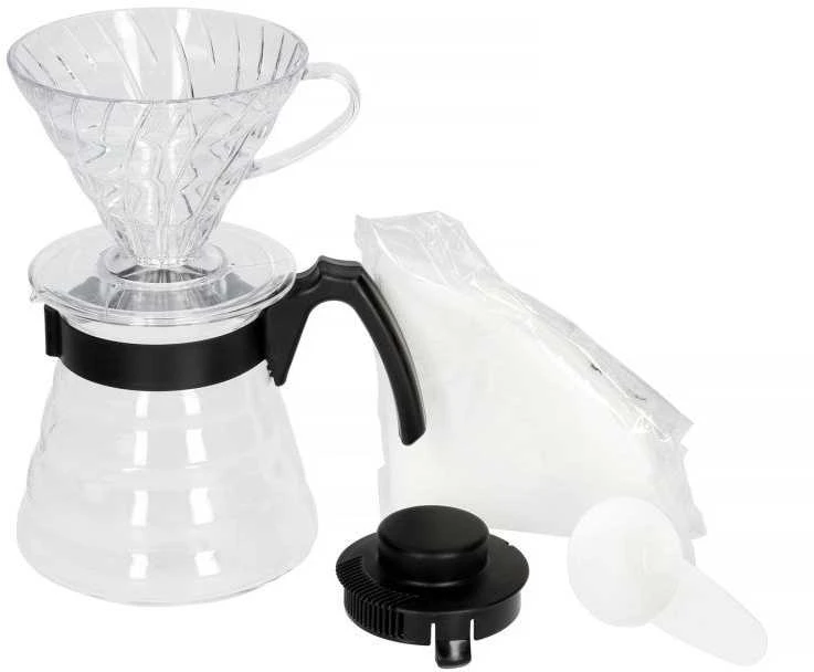 HARIO V60 Craft Coffee lašintuvų rinkinys +serveriai+filtrai