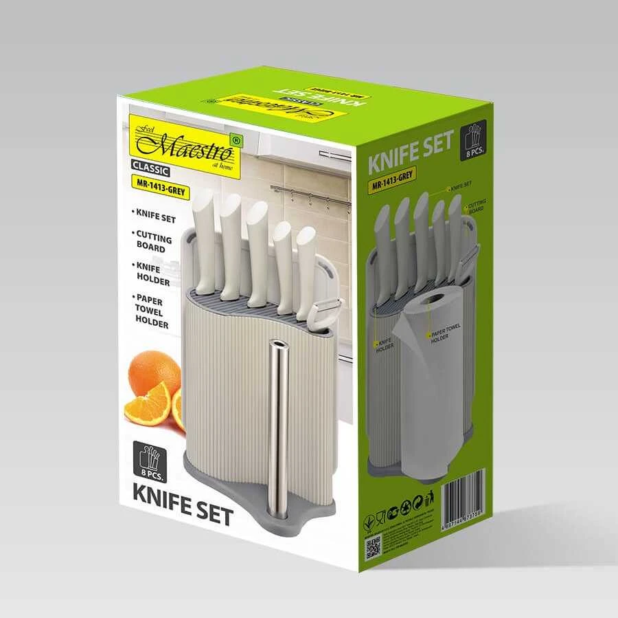 Kitchen cutting set MAESTRO MR-1413 Peilis set (MMR-1413-Pilkas) Pilkas