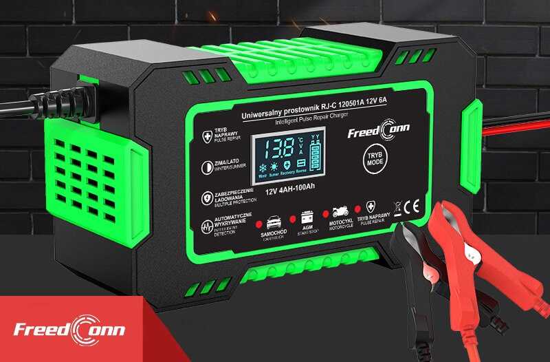 RJ Tianye FreedConn RJ-C 120501A 12 V, 6 A akumuliatoriaus įkroviklis