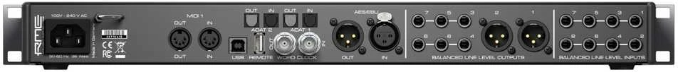 RME Fireface UFX II - USB [30 IN/ 30 OUT] garso sąsaja