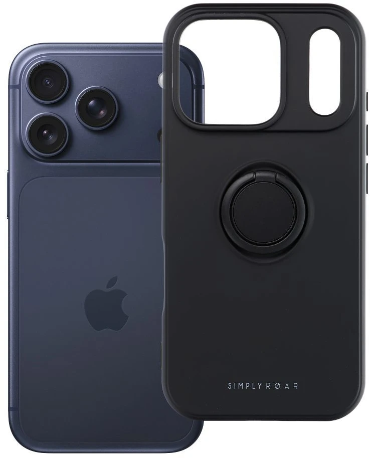 „Roar Amber“ dėklas – skirtas „iPhone 17 Pro“ (juodas)