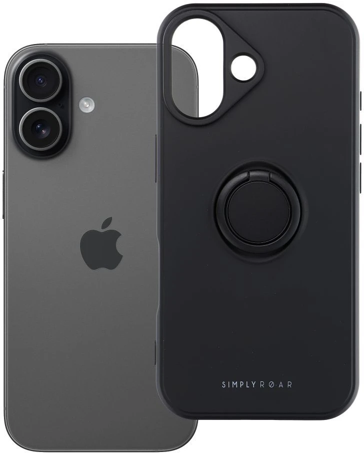 Dėklas ROAR case AMBER for IPHONE 17 juodas