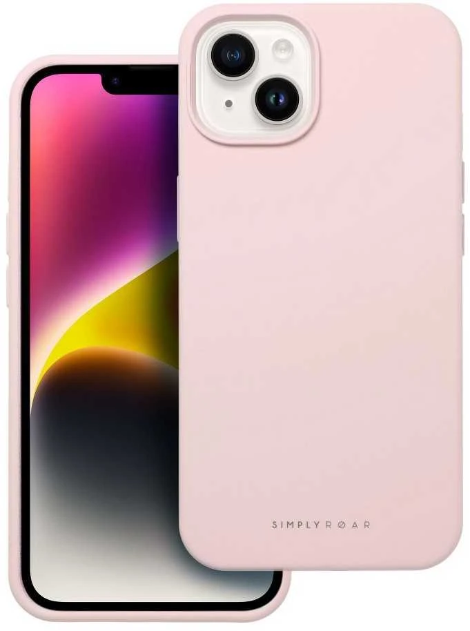 ROAR dėklas CLOUD SKIN, skirtas IPHONE 14 Light Rožinė