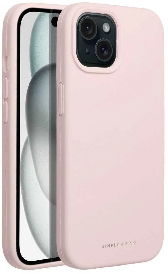 ROAR dėklas CLOUD SKIN, skirtas IPHONE 15 Light Rožinė