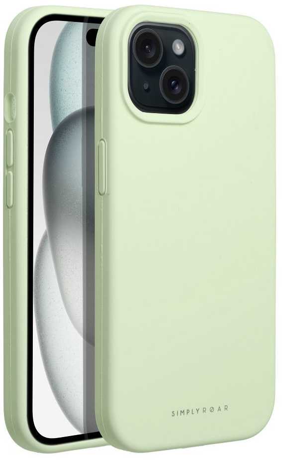 ROAR dėklas CLOUD SKIN, skirtas IPHONE 15 Light žalias