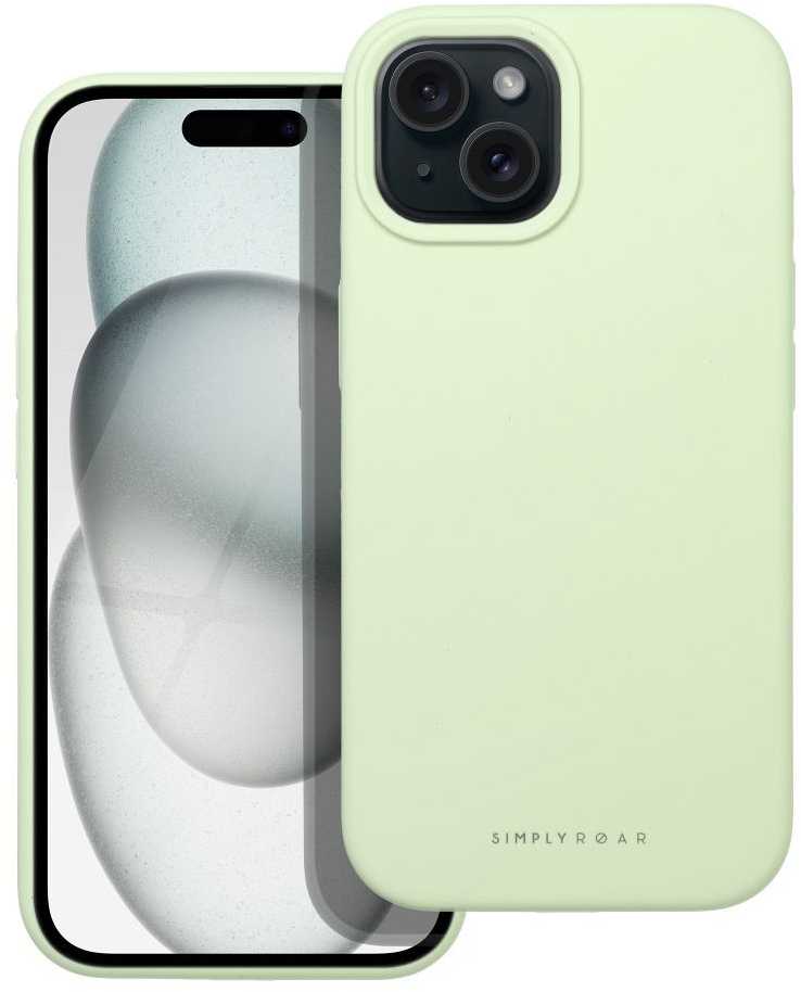 ROAR dėklas CLOUD SKIN, skirtas IPHONE 15 Light žalias