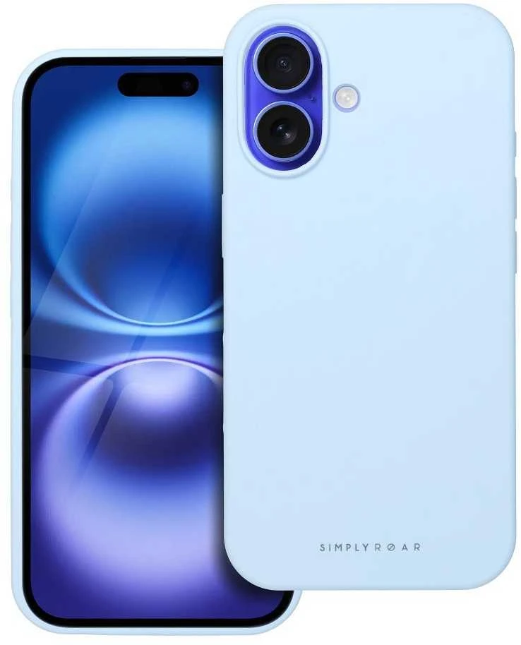 ROAR dėklas CLOUD SKIN, skirtas IPHONE 16 Light Mėlyna
