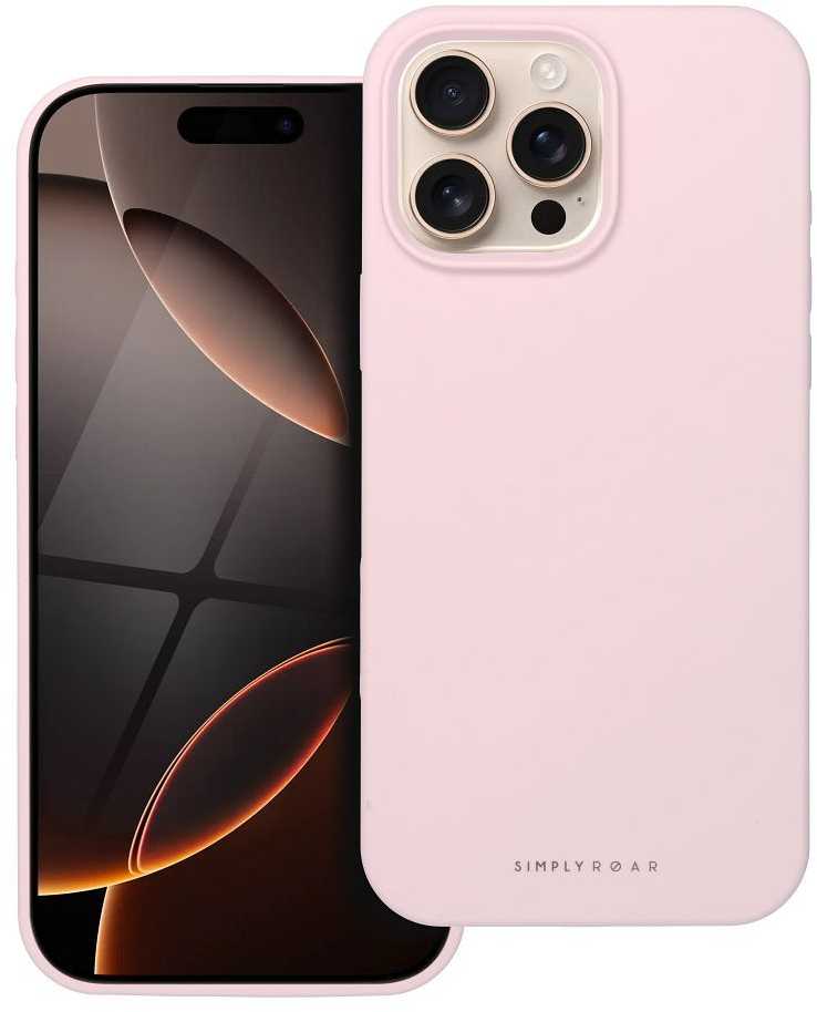 ROAR dėklas CLOUD SKIN, skirtas IPHONE 16 Pro Max Light Rožinė