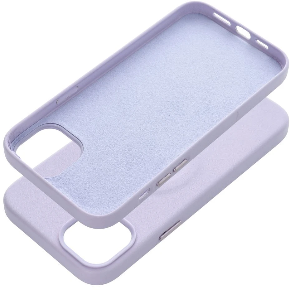 ROAR dėklas LEATHER MAG suderinamas su MagSafe, skirtas IPHONE 14 Plus violetinei