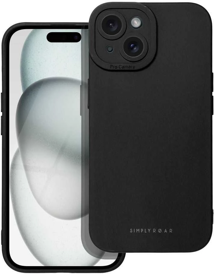 Dėklas ROAR case LUNA for IPHONE 15 Juodas