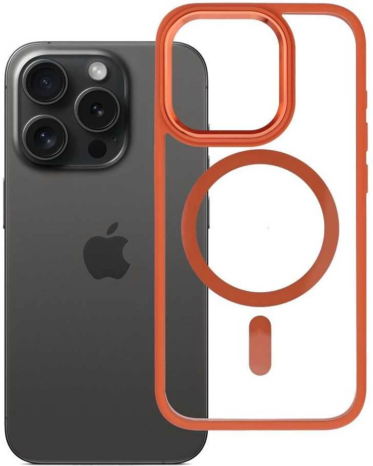 ROAR dėklas MAG BUMPER suderinamas su MagSafe, skirtas IPHONE 15 Pro, oranžinis