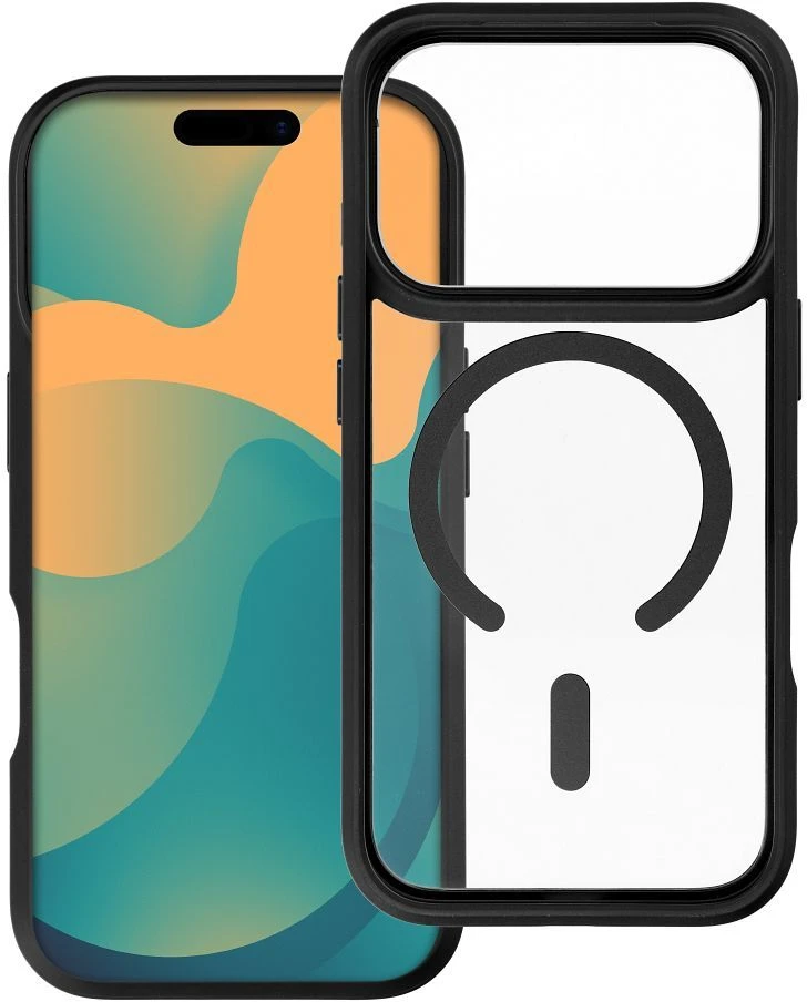 ROAR dėklas MAG BUMPER suderinamas su MagSafe, skirtas IPHONE 18 Pro Max / 17 Pro Max, juodas