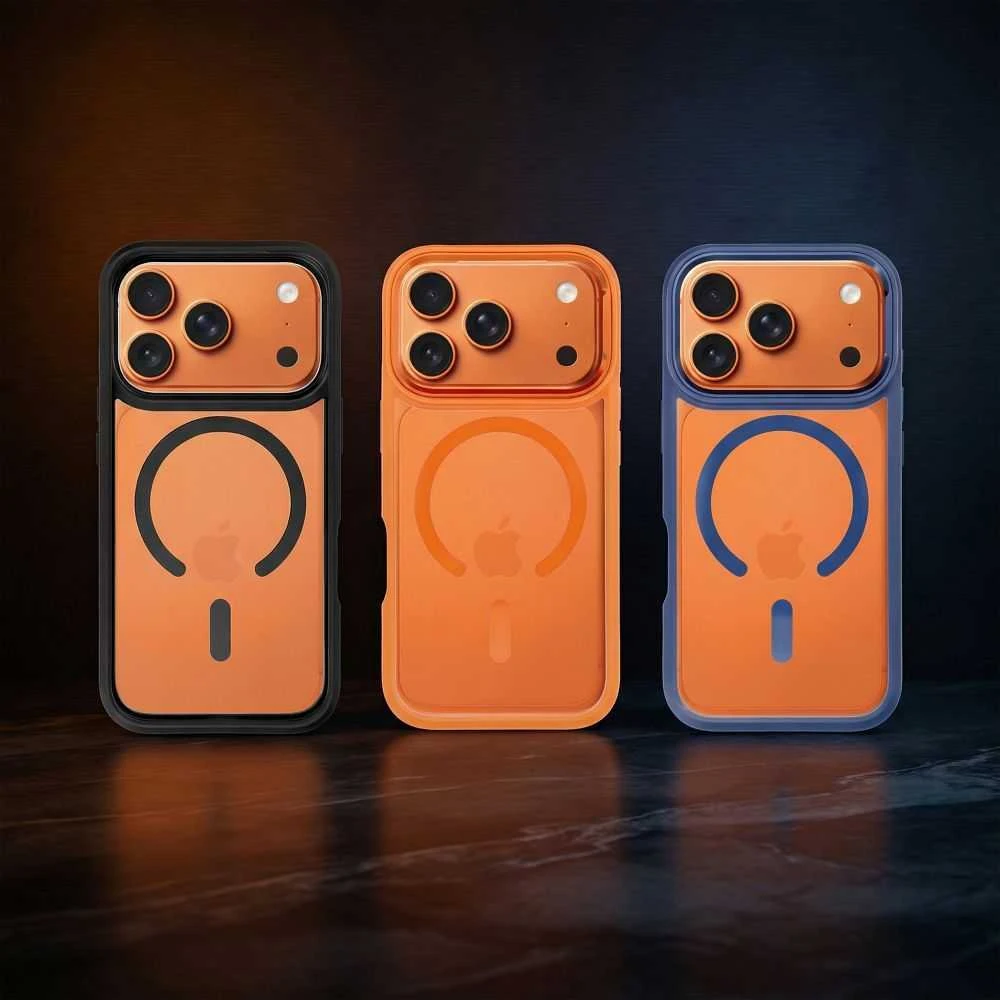 ROAR dėklas MAG BUMPER suderinamas su MagSafe, skirtas IPHONE 17, tamsiai mėlynas