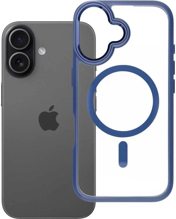 ROAR dėklas MAG BUMPER suderinamas su MagSafe, skirtas IPHONE 16, tamsiai mėlynas