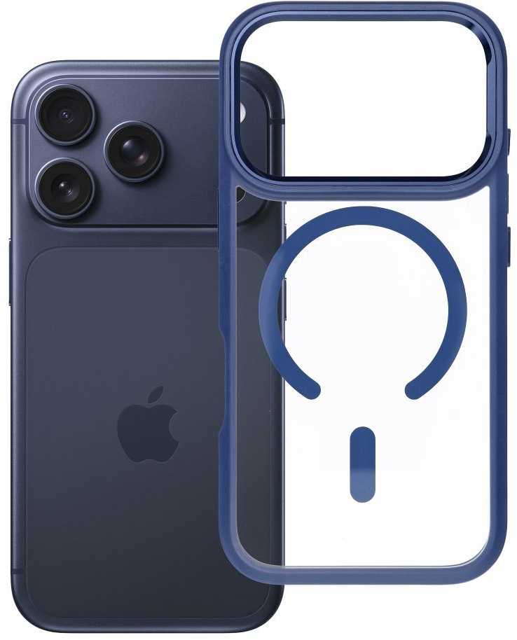 Dėklas ROAR case MAG BUMPER compatible with MagSafe for IPHONE 17 Pro navy mėlynas