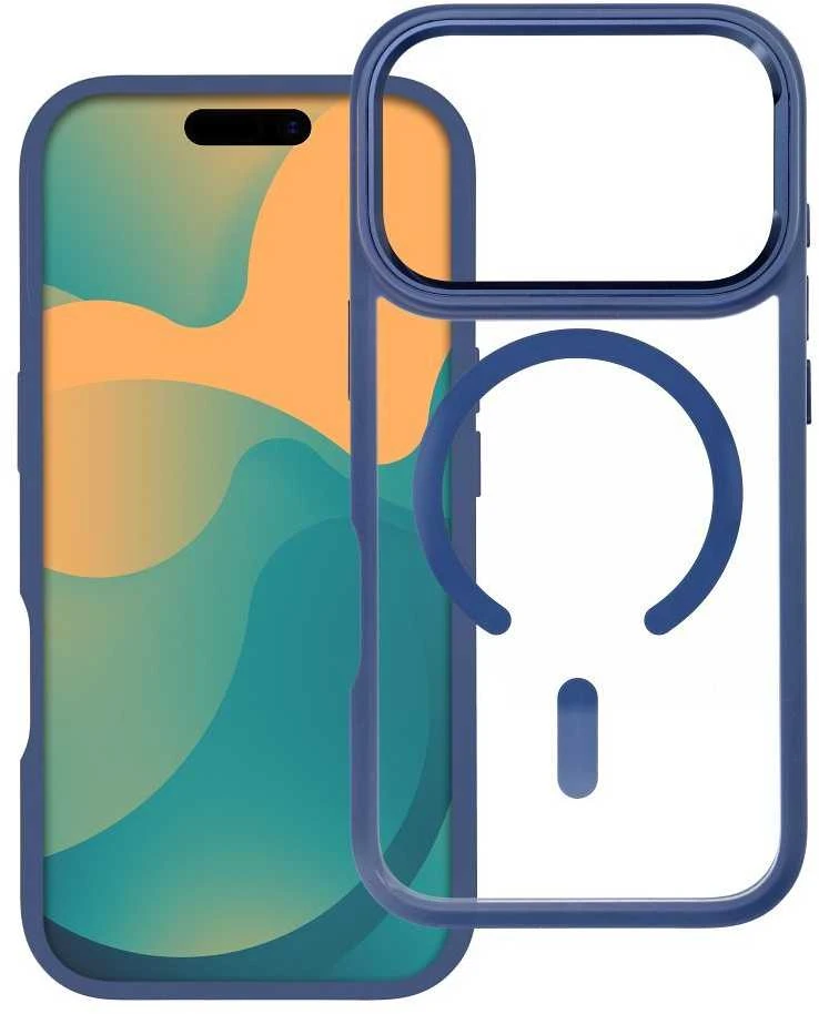 ROAR dėklas MAG BUMPER suderinamas su MagSafe, skirtas IPHONE 17, tamsiai mėlynas