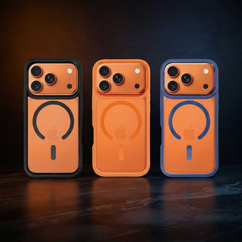 Dėklas ROAR case MAG BUMPER compatible with MagSafe for IPHONE 17 Pro navy mėlynas