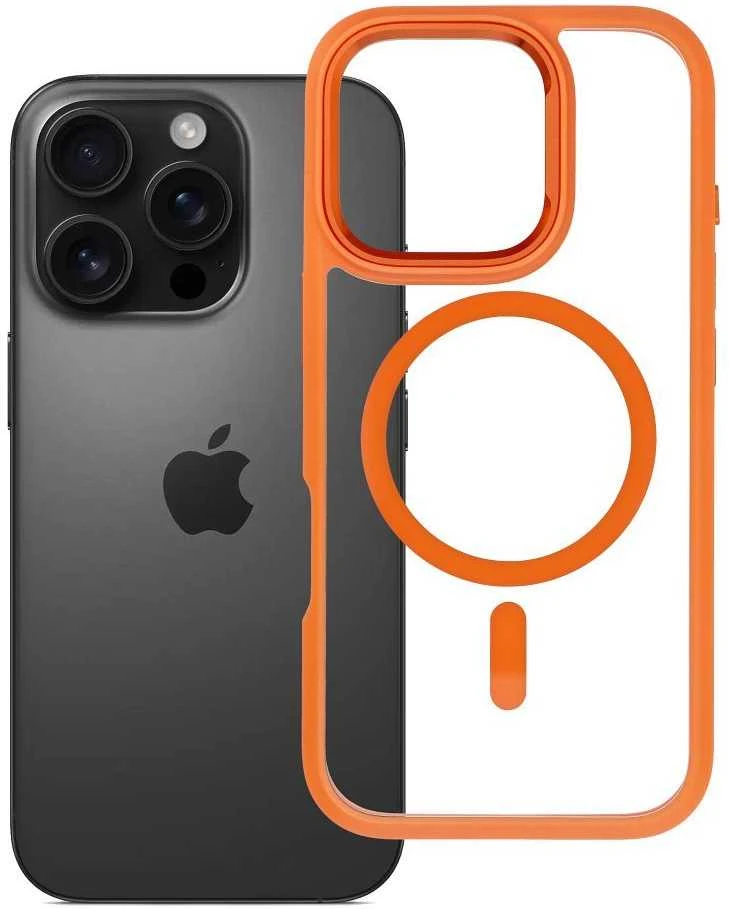ROAR dėklas MAG BUMPER suderinamas su MagSafe, skirtas IPHONE 16 Pro, oranžinis